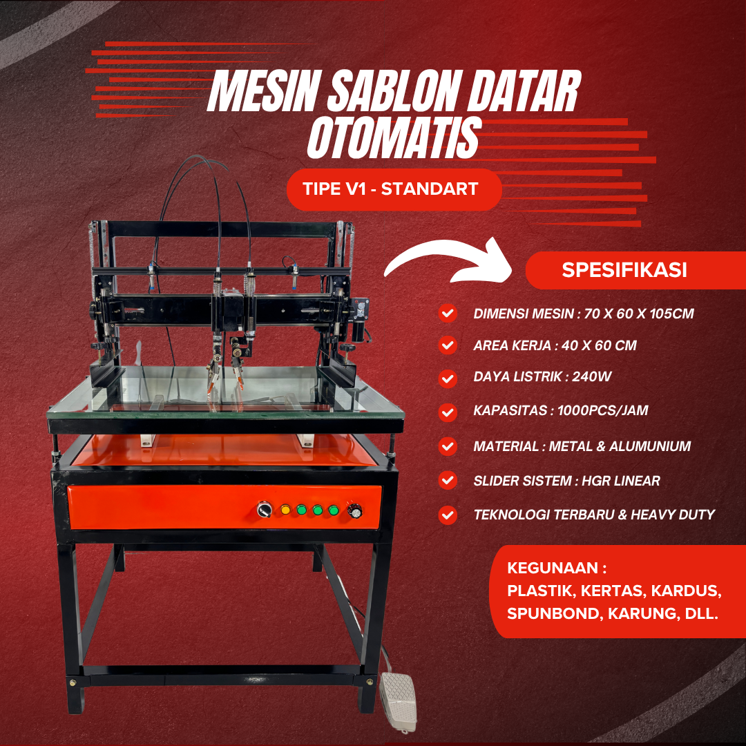 mesin sablon datar