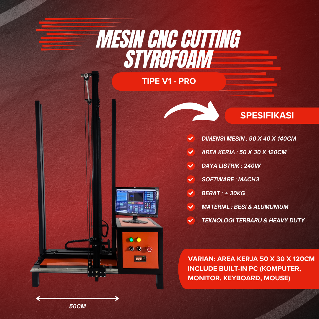 mesin cnc cutting styrofoam v1