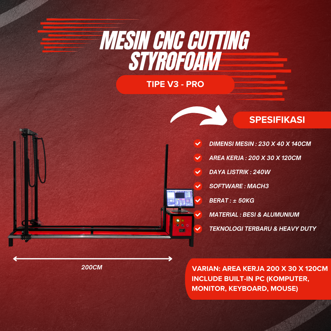 mesin cnc cutting styrofoam v3