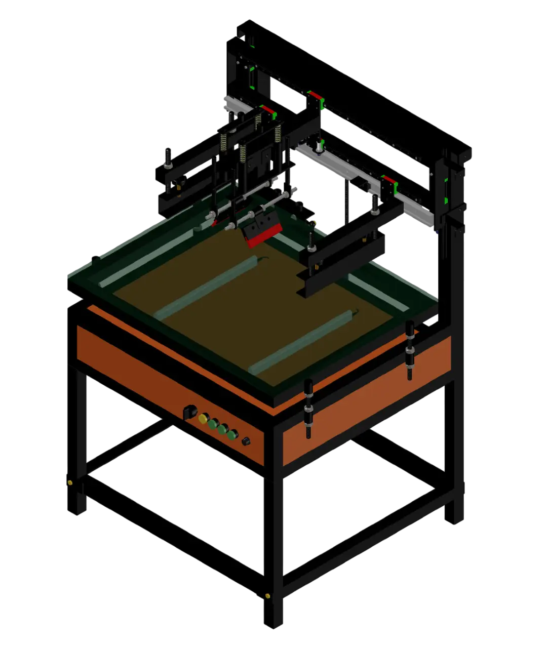 Desain Mesin Sablon Datar